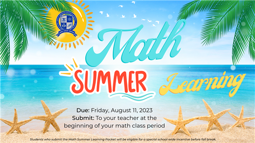 Math Summer Learning